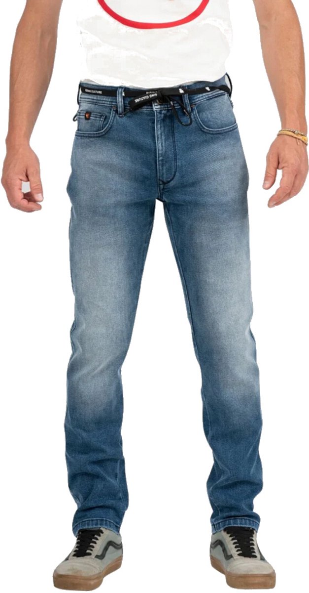 Riding Culture Tapered Slim Light Blue Motorfiets Jeans - Maat 29/34