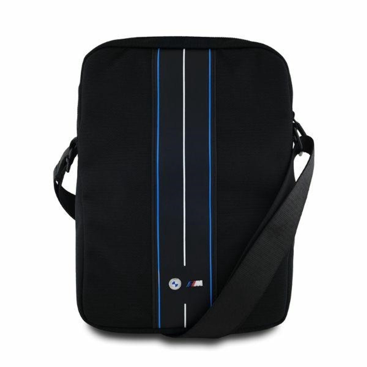 BMW - Tablethoes - 10 inch - Zwart - Nylon - Blauwe Streep