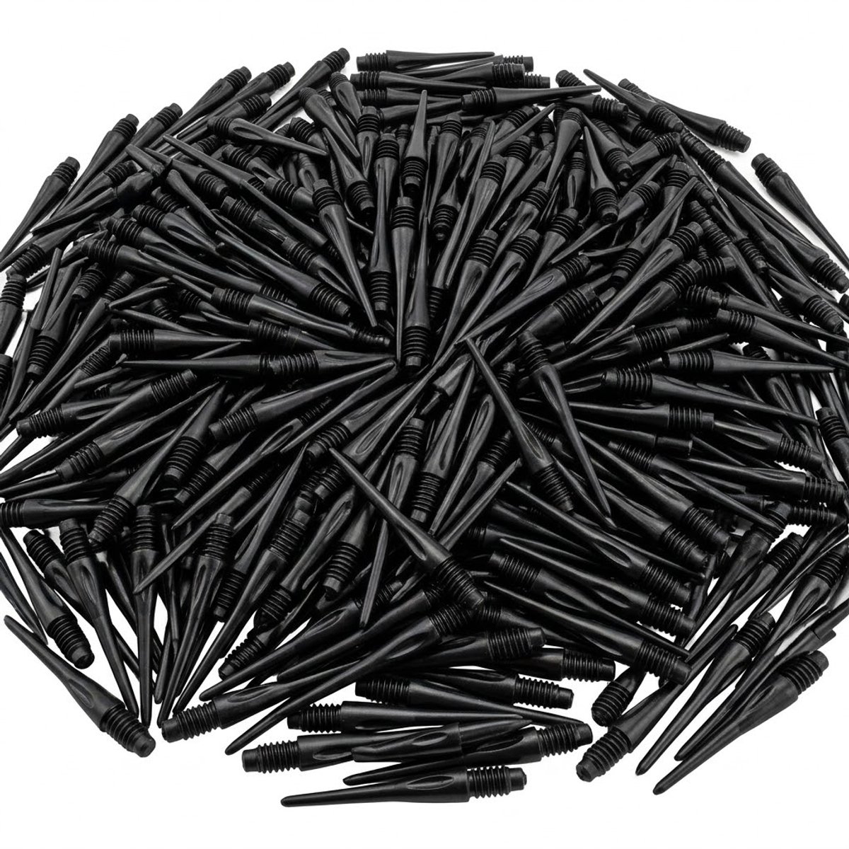 Zwarte darttips 2BA set - 100 stuks zachte darttips voor elektronische dartborden - kunststof dart tips vervanging voor soft tip darts - duurzame dart accessoires voor heren en dames - dart tips set