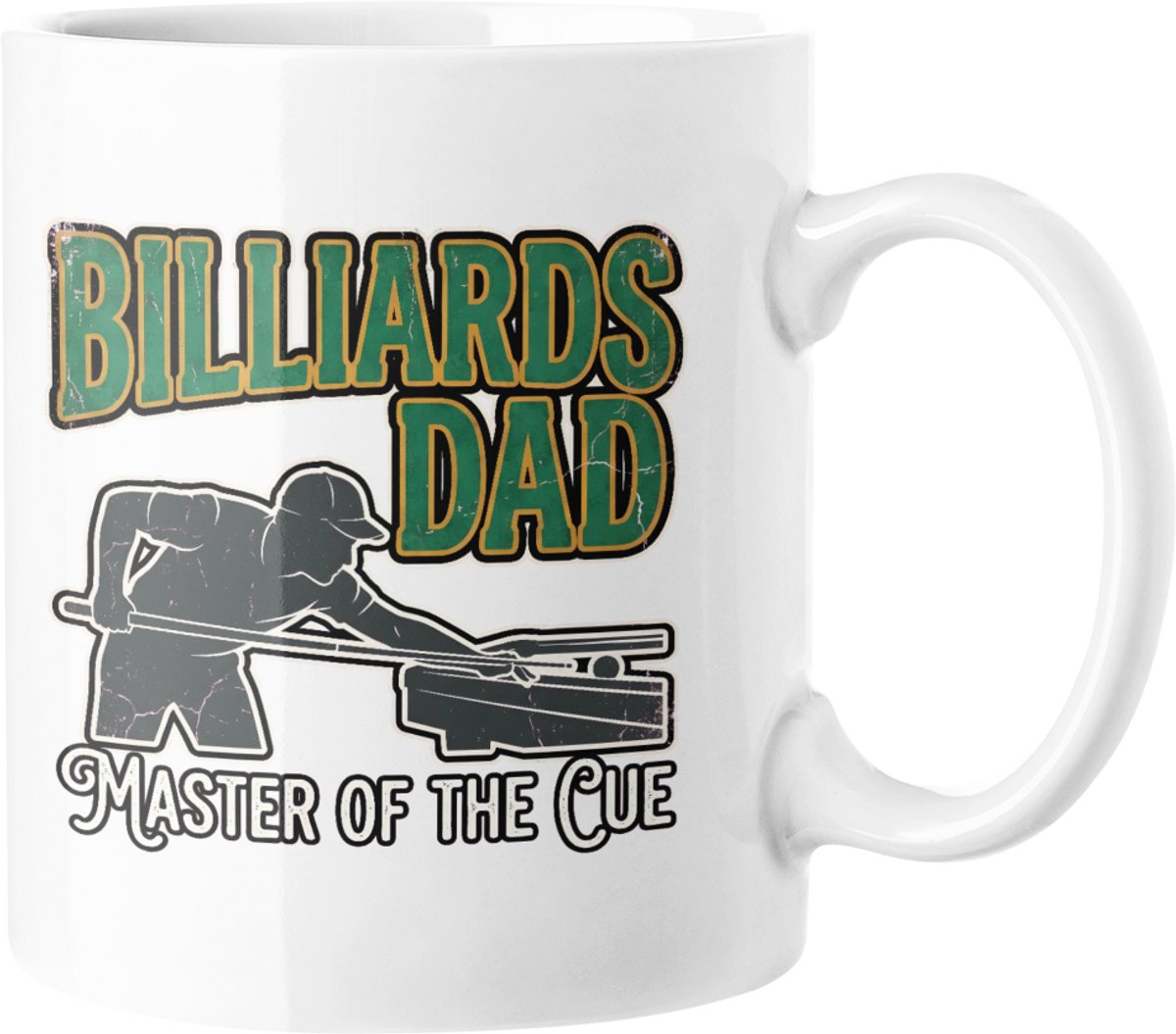 Billiards Dad Master of the Cue Mok - Grappig Pool Speler Vader Cadeau