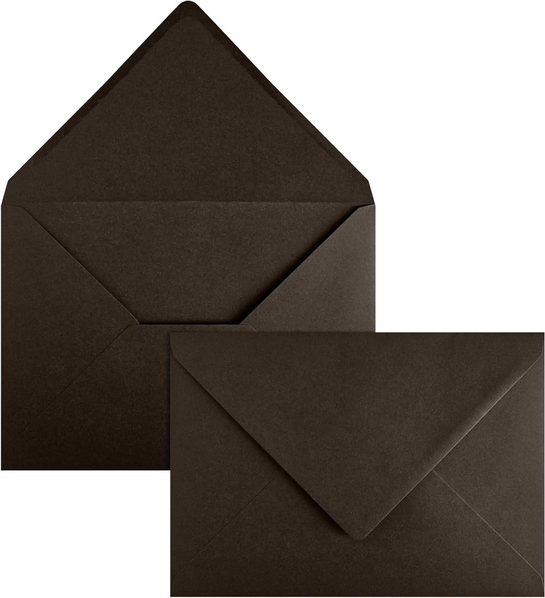 Bruine C5 Enveloppen - Uitnodigingsenveloppen Briefkaarten - Versturen van kaarten - Glad papier 115g - 250 stuks - Bruin