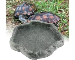Voederbak voor reptielen van ABS-hars - Eten en water dish voor schildpadden en hagedissen, duurzaam en gemakkelijk schoon te maken