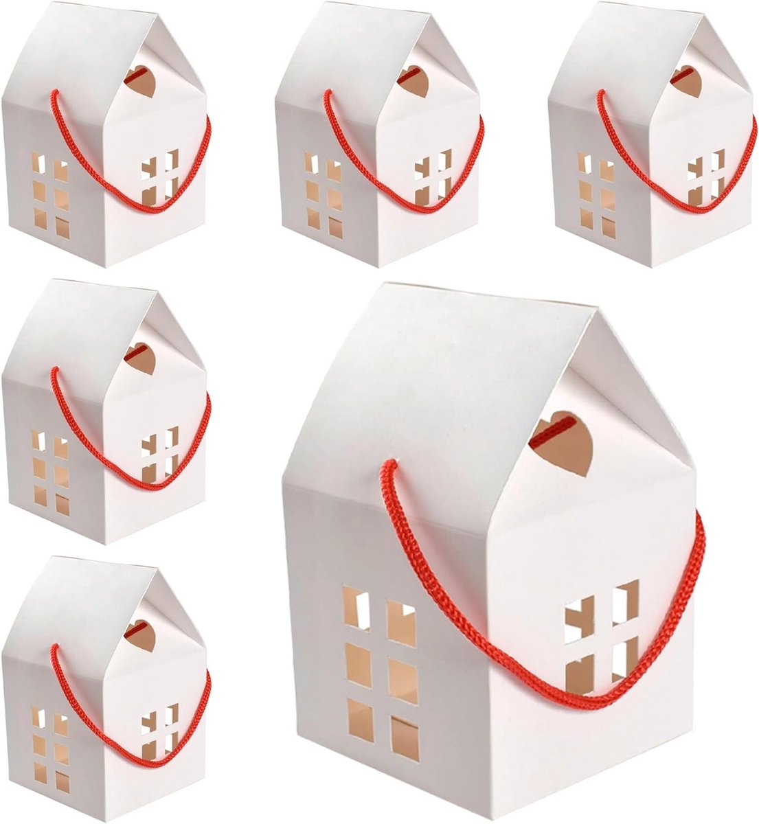 15 Stuks Kleine Kraft Cadeau Dozen van Kraft Papier voor DIY Geschenken, Bruiloften, Feestjes en Verjaardagen - 8x8x7.5 cm, Perfect voor Snoep en Taarten