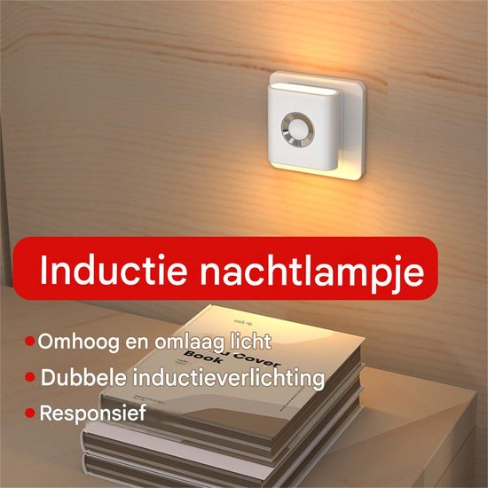 carmdering - Plug-in LED Nachtlampje - Bewegingsgeactiveerde - Wandlamp Met Sensor - Automatisch Aan/Uit Bij Beweging -Compact Ontwerp Zonder Stopcontact Te Blokkeren - Veilig Voor Kinderen En Ouderen - 2 Stuks van Carmdering — afbeelding 5