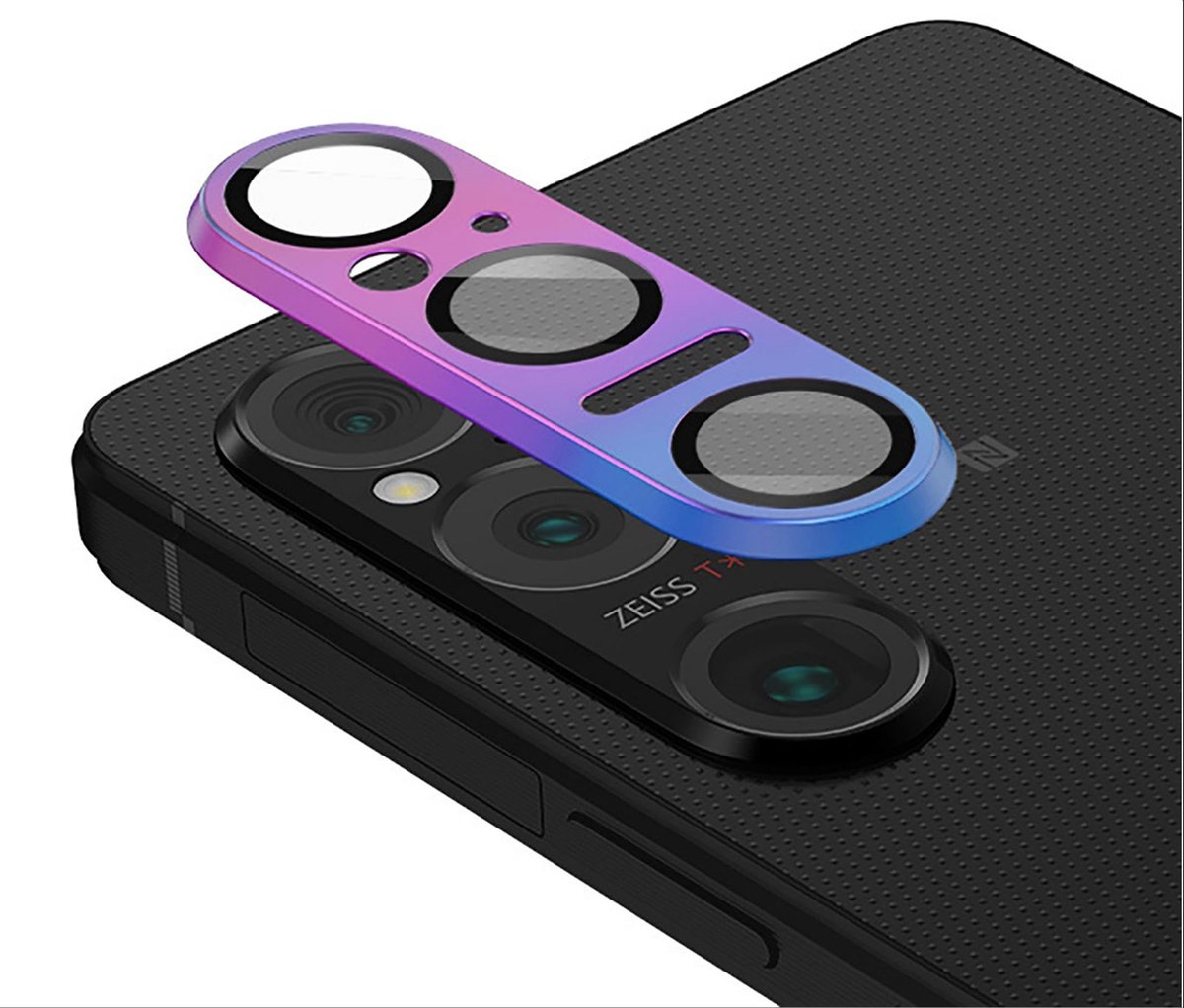 Allecto - Cameralensbeschermer - Volledige bescherming - Dubbele bescherming - Metaal en gehard glas - Kleurrijk - Geschikt voor Sony Xperia 1 VI -...