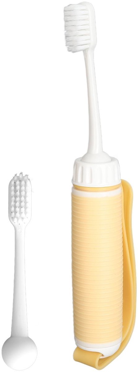 Allecto - Senioren Tandenborstel - Antislip Grip - Siliconen Handvat - Voor Senioren - Comfortabel Poetsen - Effectieve Tandverzorging - Geschikt v...