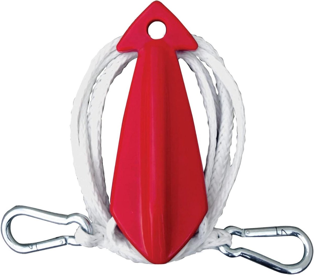 Watersport Touw - Sleep Touw - Waterskiën Wakeboarden - Drijvend Ontwerp - 12 voet - Rood Wit