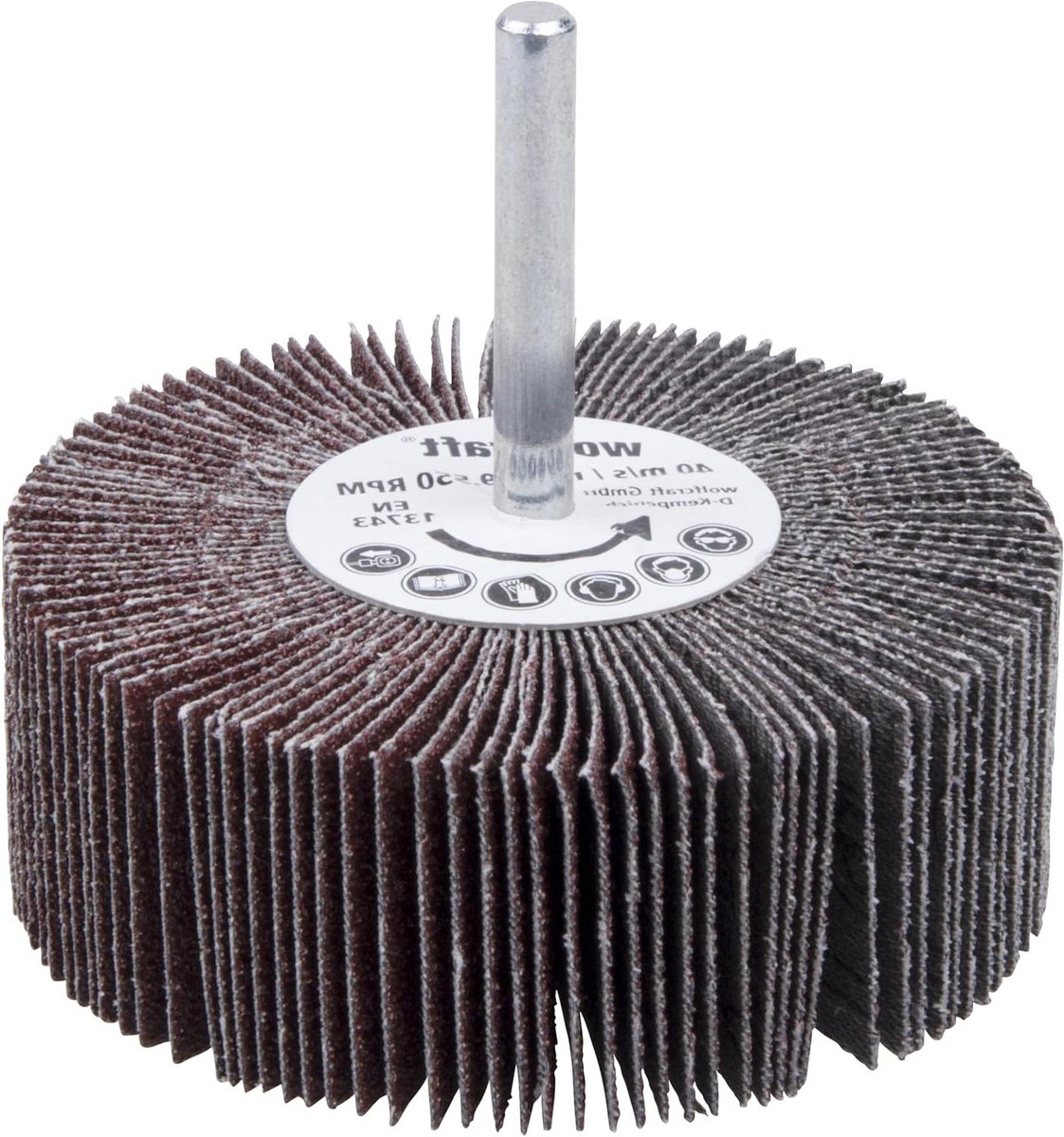 Rotorslijper - Slijpaccessoire - Metaal Bewerken - Grof Schuurtype - ø80x30mm - Zilver