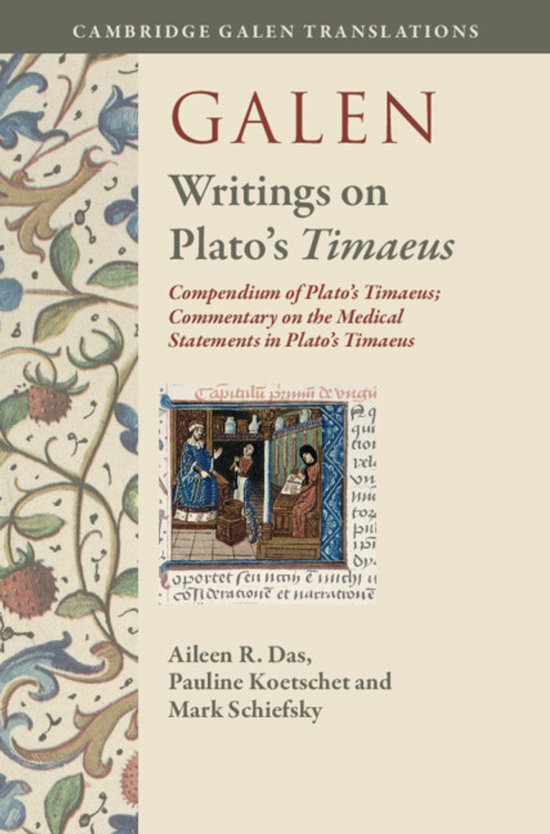 Cambridge Galen Translations- Galen: Writings on Plato's Tim ... - cover