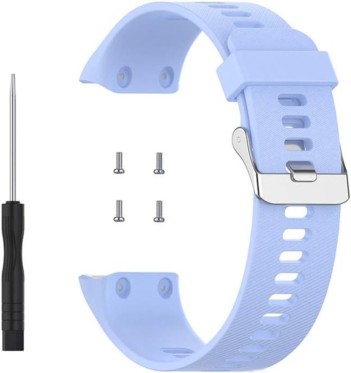 Sportieve Siliconen Horlogeband Vervangband voor Forerunner 35-30 en ForeAthlete 35 J - Comfortabel, Duurzaam en Waterbestendig