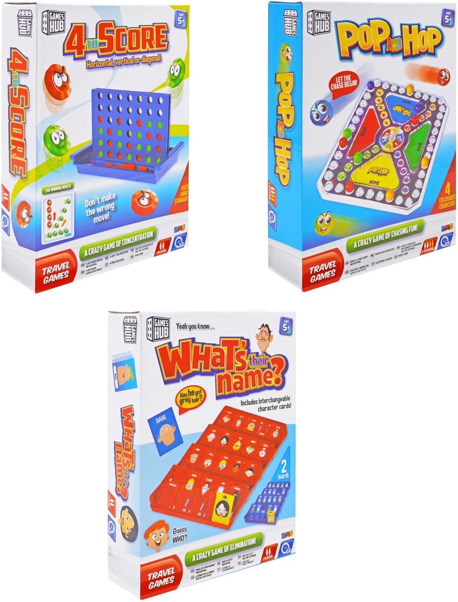 Reisspellen Set 3-delig – spellen voor Onderweg & Vakantie