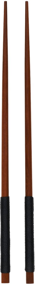 ASA Selection eetstokjes set van 2 met zwart nylon handvat, stokjes, acacia, bruin, 25 cm, 93934970