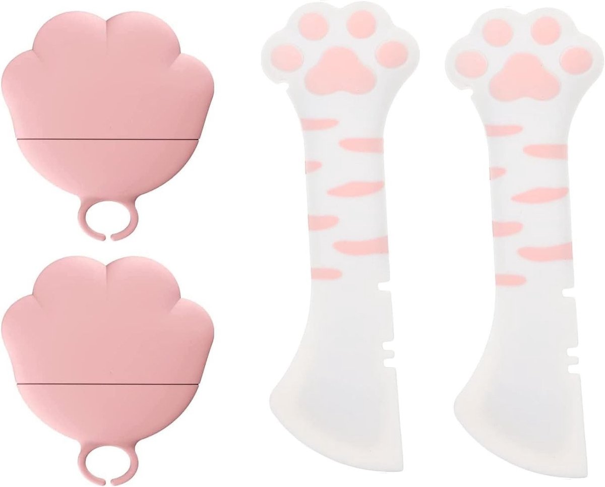 Universele Siliconen Deksel Set voor Blikvoer met Spatel en Blikopener voor Honden en Katten