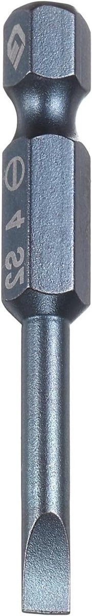 Magnetische Sleufschroevendraaier Bits 4mm S2 Staal Plat Hoofd 1/4" Hex Shank 50mm voor Schroeven en Klussen