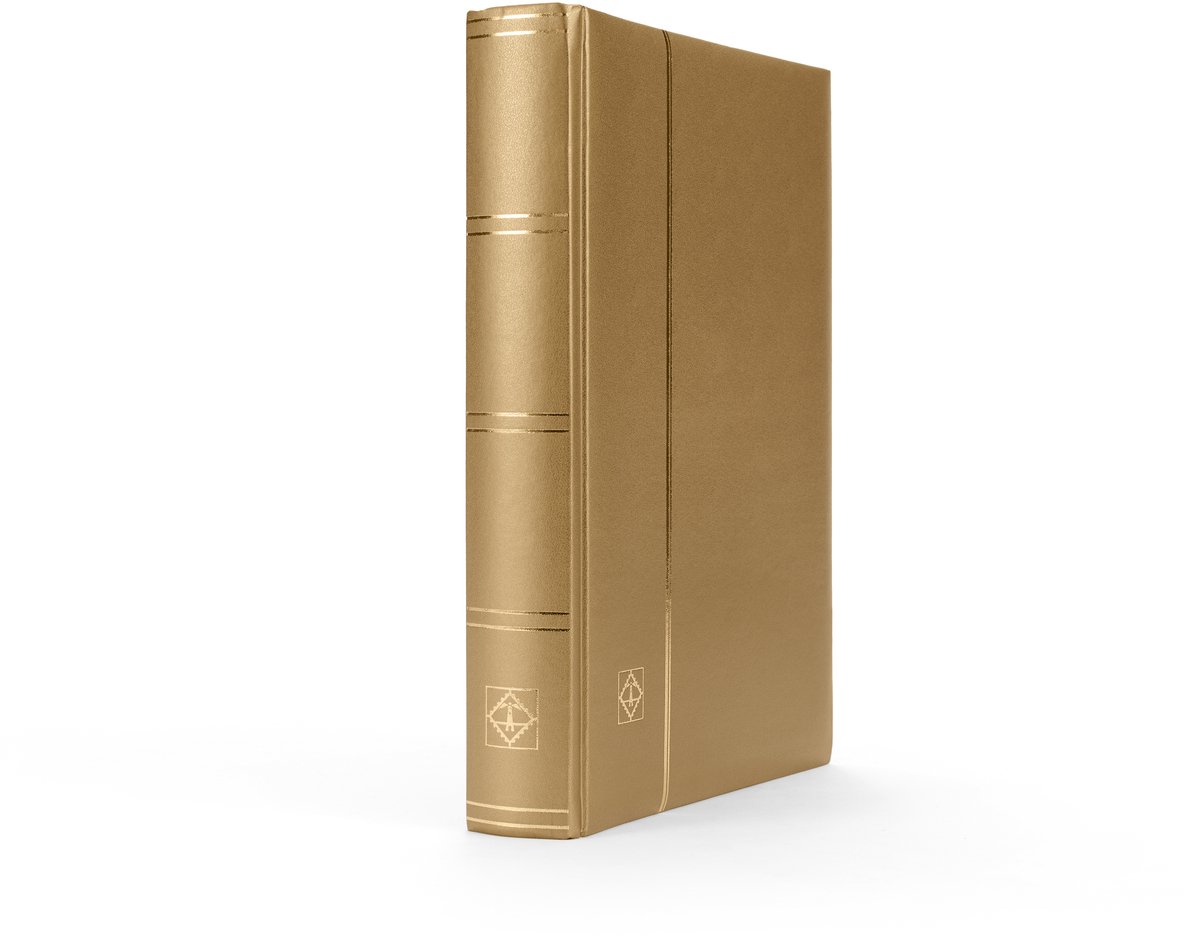 Luxe insteekalbum postzegels Comfort S64 goudkleurige kaft
