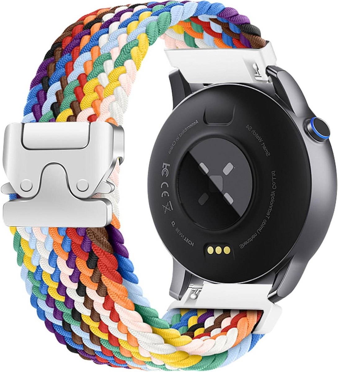 Sportieve Nylon Vervangband voor Smartwatches 22mm - Geschikt voor GTR, Bip, Stratos en Balance 2