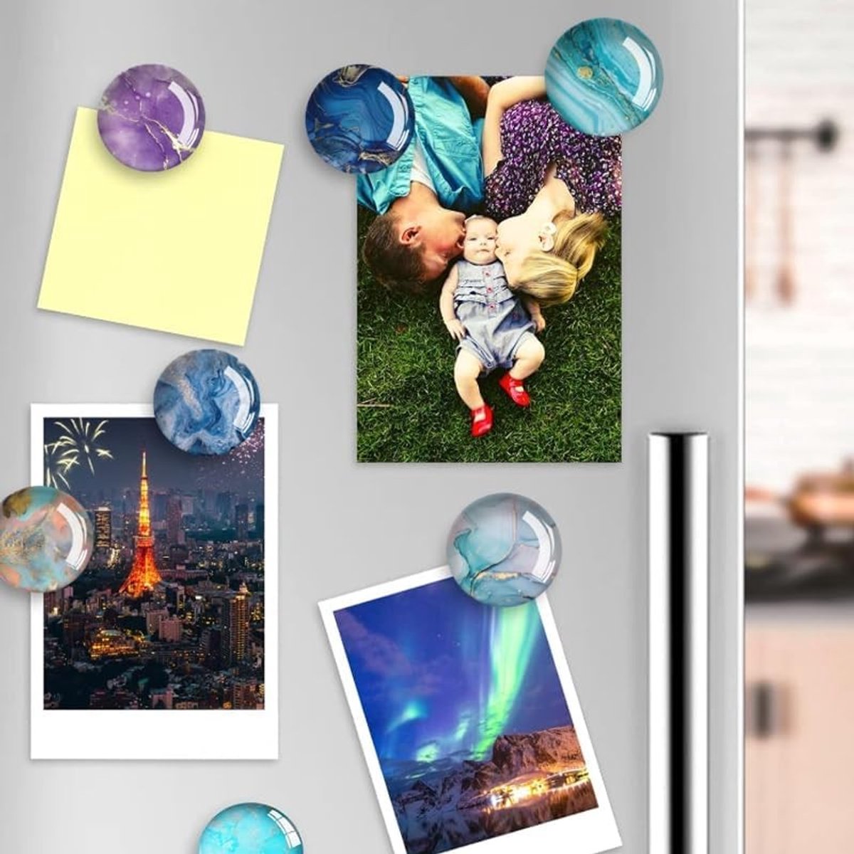 MTTProducts - Fridge Magnets - Decoratieve Magneten - Elegante uitstraling - 20 stuks - Kleurvol 3D ontwerp - Geschikt voor koelkast en whiteboard - Se... — cadeau in Wonen & Interieur - foto 6
