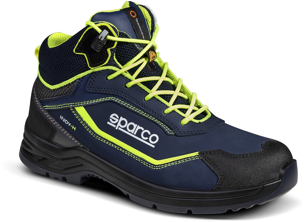 Sparco Werkschoenen S3S - Indy-H Richmond - Marineblauw/Geel — navy — Maat 35