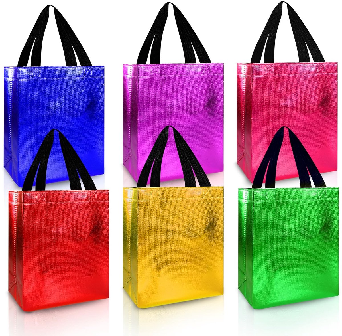 Dailygoody - Herbruikbare geschenkzakjes - Luxe feesttassen - Gemengde kleuren - Medium formaat - Perfect voor verjaardagen - Decoratief en praktisch