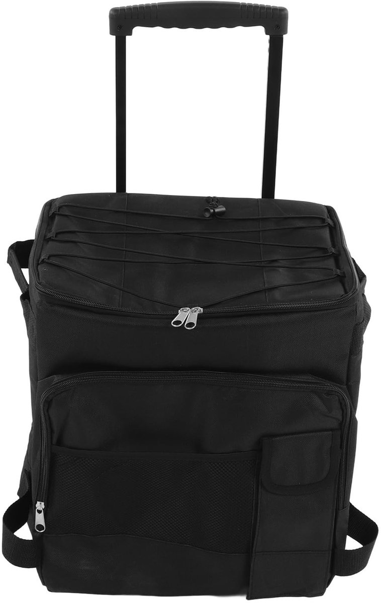 VT Goods - Zachte koeler met wielen - 43L rollende koeler - Waterdichte ijskist op wielen - Draagbare koeltas - Perfect voor picknick en kamperen - ...