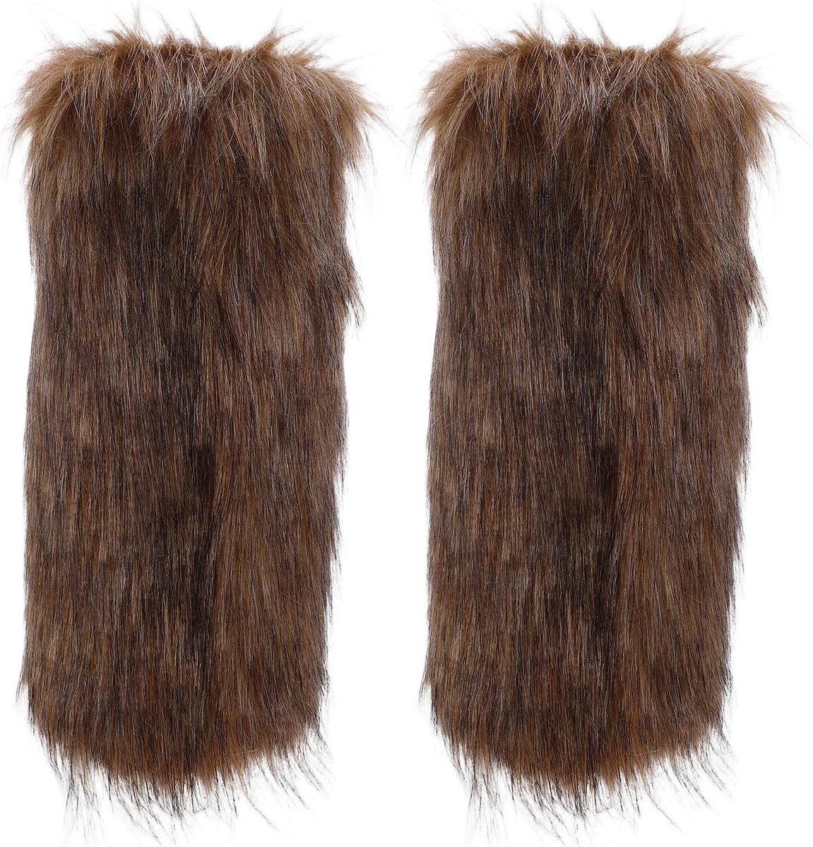Beenwarmers voor Cosplay met Viking-thema - Bont Laarzen Mouwen en Kunstbont Overtrekken voor Kostuums