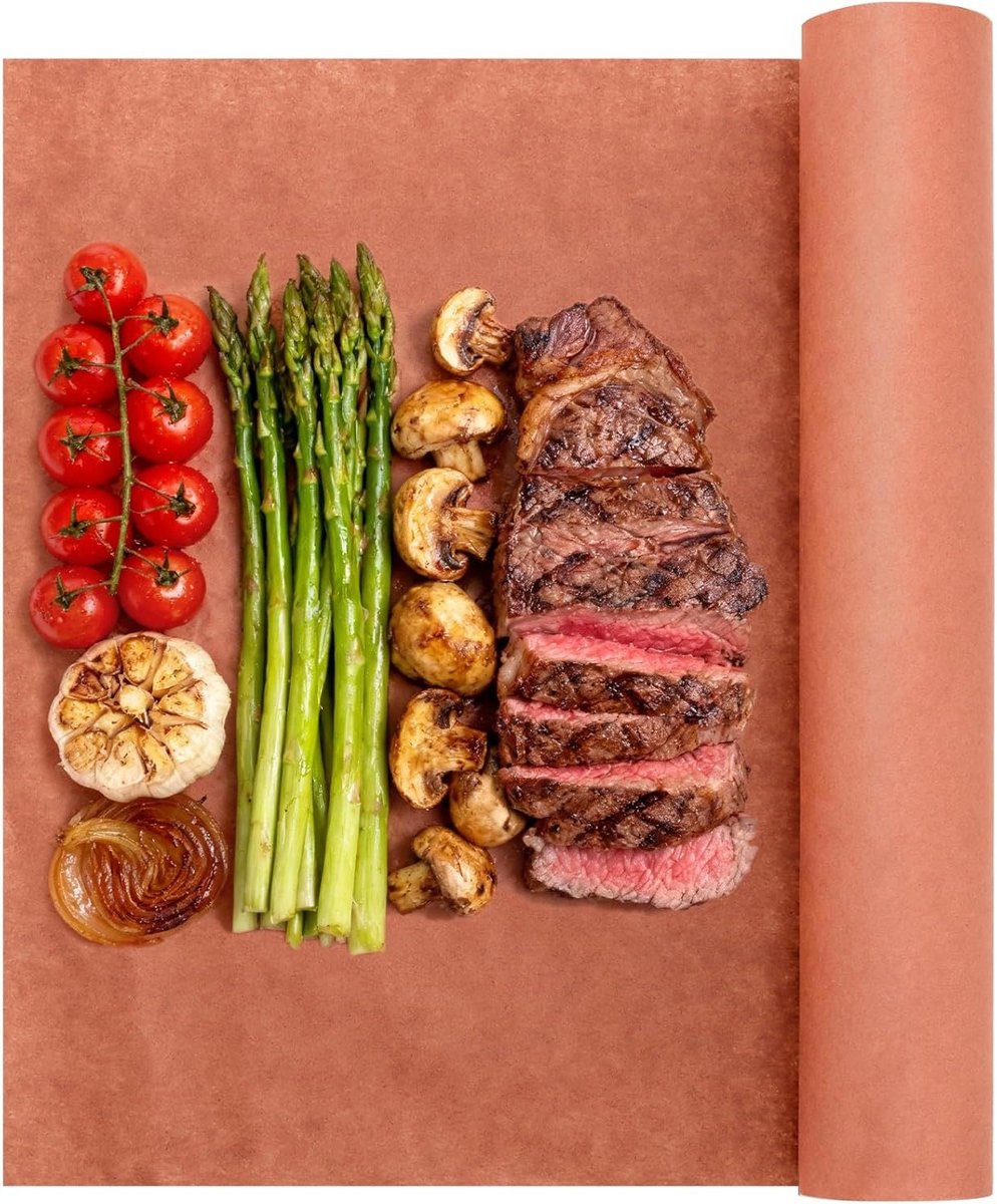 Papierrol voor BBQ en Roken, 40cm x 30m, Ideaal voor Vleesverpakking en Grillen van Vlees en Worstjes