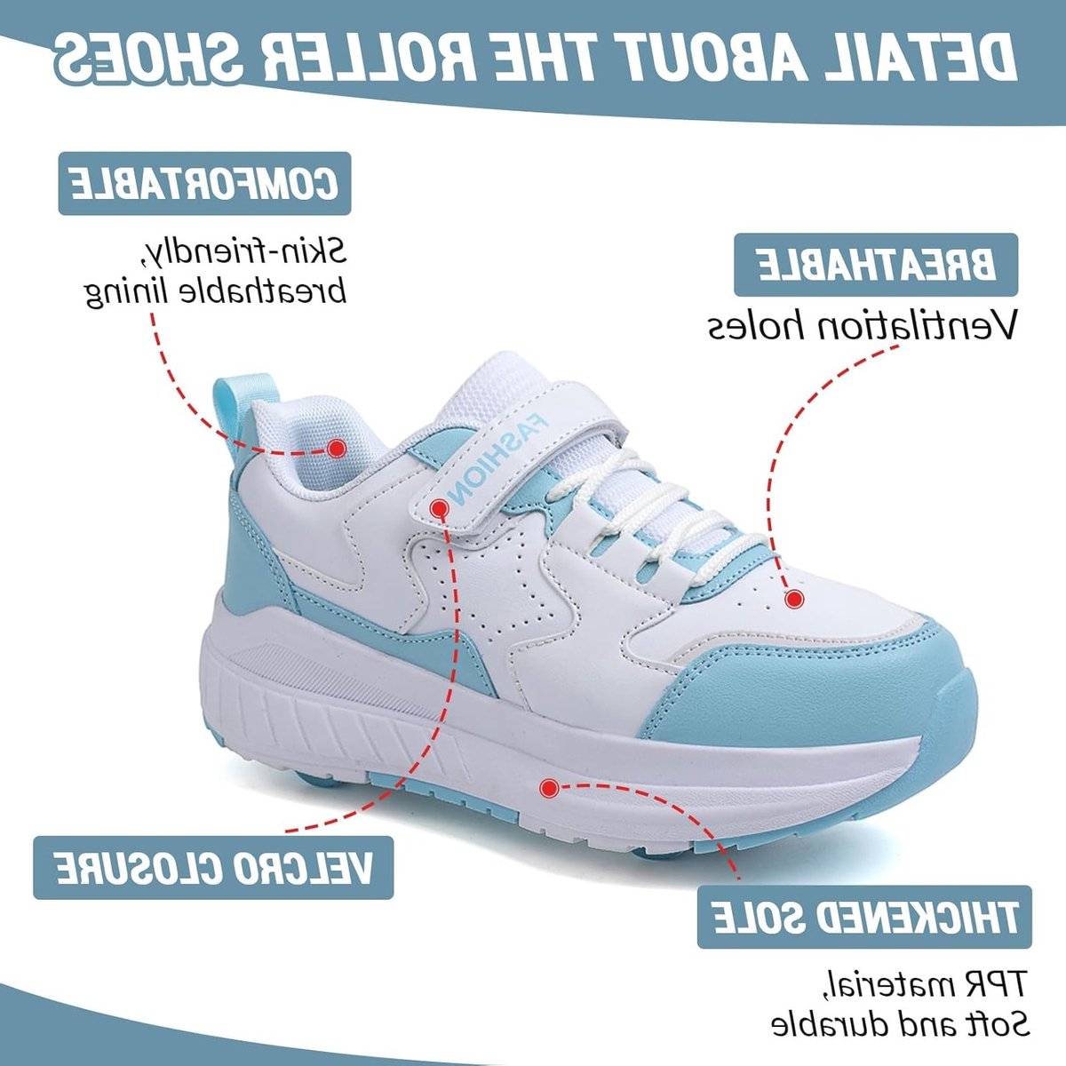 Verstelbare rolschoenen voor jongens en meisjes met 4 wielen voor binnen en buiten gebruik, ideaal voor skate- en recreatieplezier