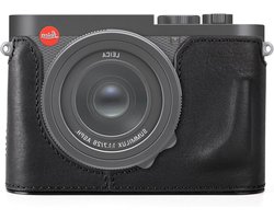 Hoge kwaliteit leren beschermhoes voor Leica Q3 - Halfcase met directe toegang tot batterij en geheugenkaart - Bruin