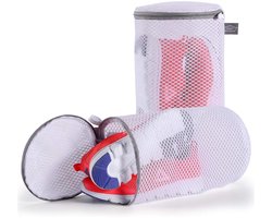Dailygoody - Schoenen Waszakken - Sneaker Waszak - Automatische Rits - Groot Formaat - Mesh Waszak - Veilig Wassen van Sportschoenen - Pack van 2
