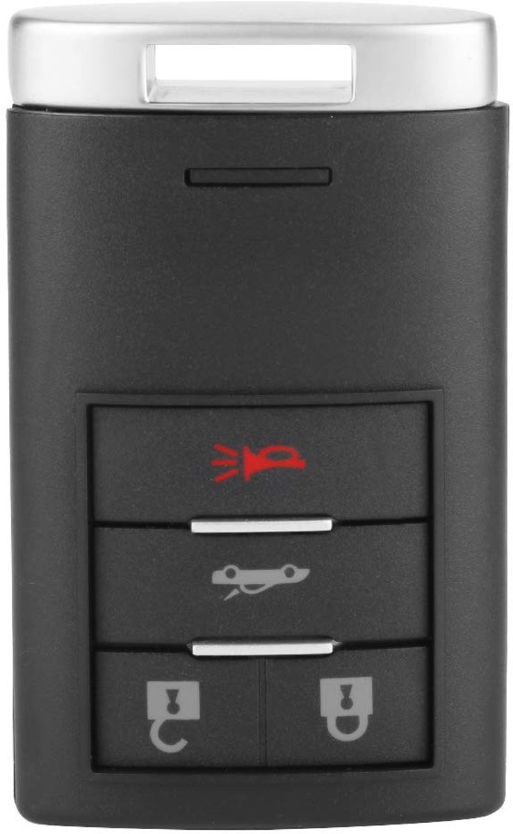 Dailygoody - Autosleutel Shell - Duurzame getextureerde auto-afstandsbediening - Geschikt voor 4-knops afstandsbediening - Slimme sleutel fob case - P
