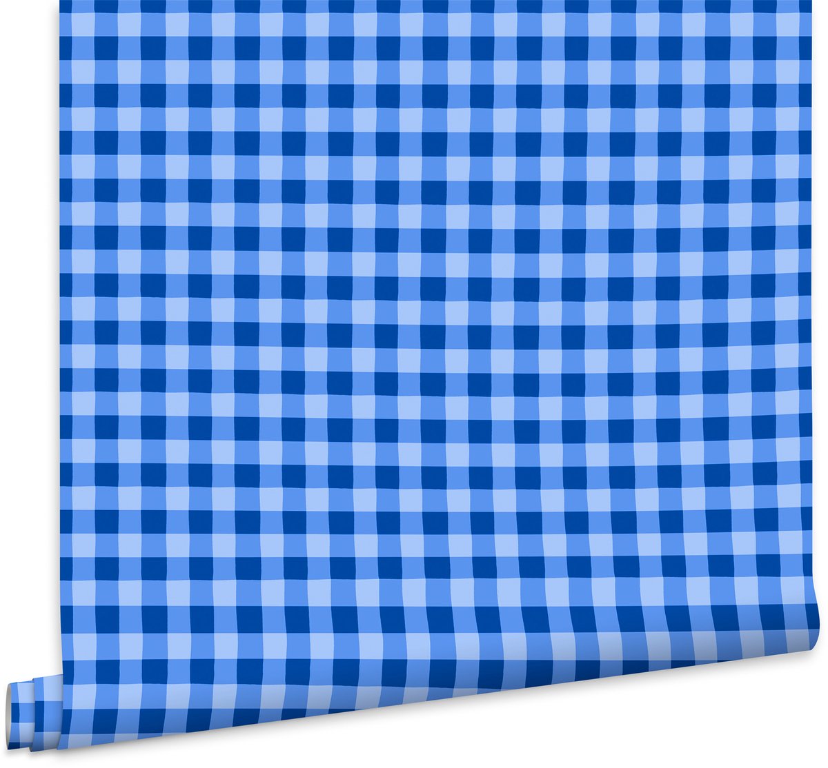 Fien en Teun Behang - Ruit - 10mx53cm - Blauw