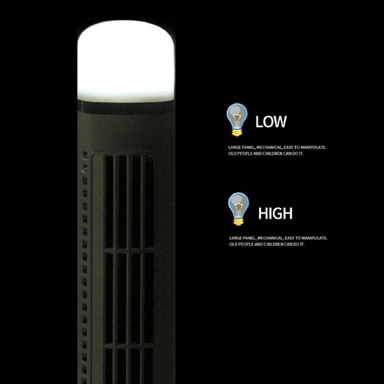 Allecto - Omnibreeze Bladloze Torenventilator - Stil Compact