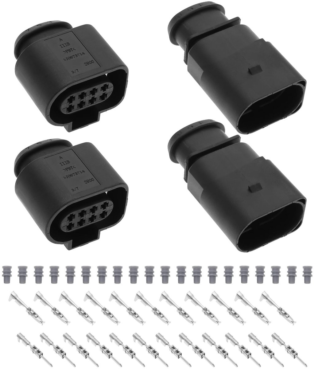 Dailygoody - 8 Pin Male Female Plug Connector - Vervangingsonderdelen - Duurzaam - Auto Sensor Aansluitingen - Geschikt voor Volkswagen en Audi -