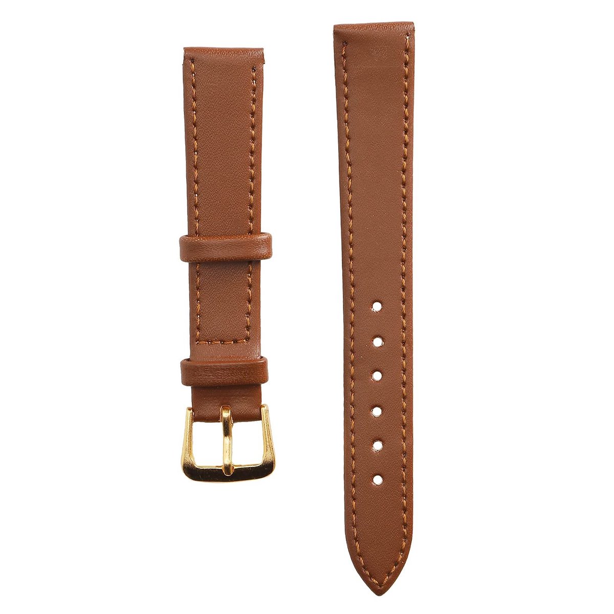 Dailygoody - Horlogeband - Universele horlogeband - Duurzaam en comfortabel - Bruin - Reservearmbanden - Geschikt voor mannen en vrouwen - 12 mm tot 2..