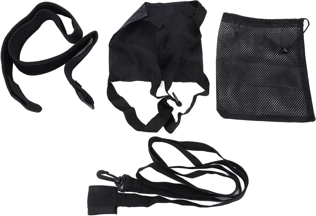 Draagbare multifunctionele zwemparachute voor weerstandstraining met riemset voor volwassenen, ideaal voor wateractiviteiten en zwemtraining (30cm #13)