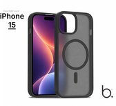 Brosendaal Hoesje - Geschikt voor Apple iPhone 15 – Mat Zwart – MagSafe-compatibel Telefoonhoesje – Ultradun en maximale Valbescherming
