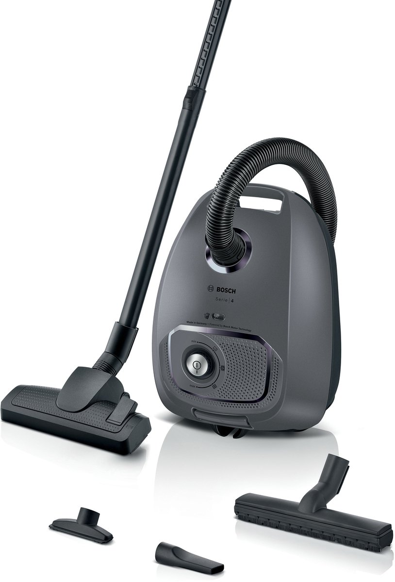 Bosch Bgl41gr3h Serie 4 Stofzuiger Met Zak Grijs