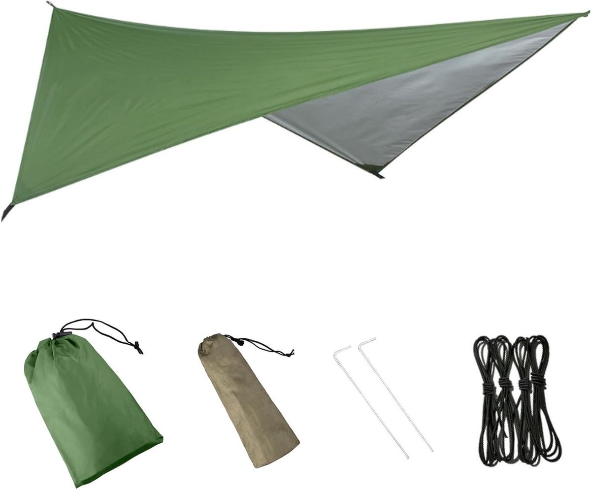 Waterdichte Tarp Tent voor Kamperen en Trekking - Bescherming tegen UV-straling, Ideaal voor Strand en Buitenactiviteiten