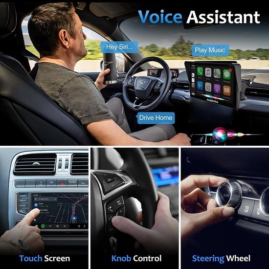Auto Carplay Draadloze Adapter geschikt voor Mazda 2 3 6 CX-3 CX-5 CX-30 CX-50 CX-9, Converteert Bekabelde Carplay Naar Draadloze Carplay, Plug-and-Play,D-Gold van Merkloos — afbeelding 4