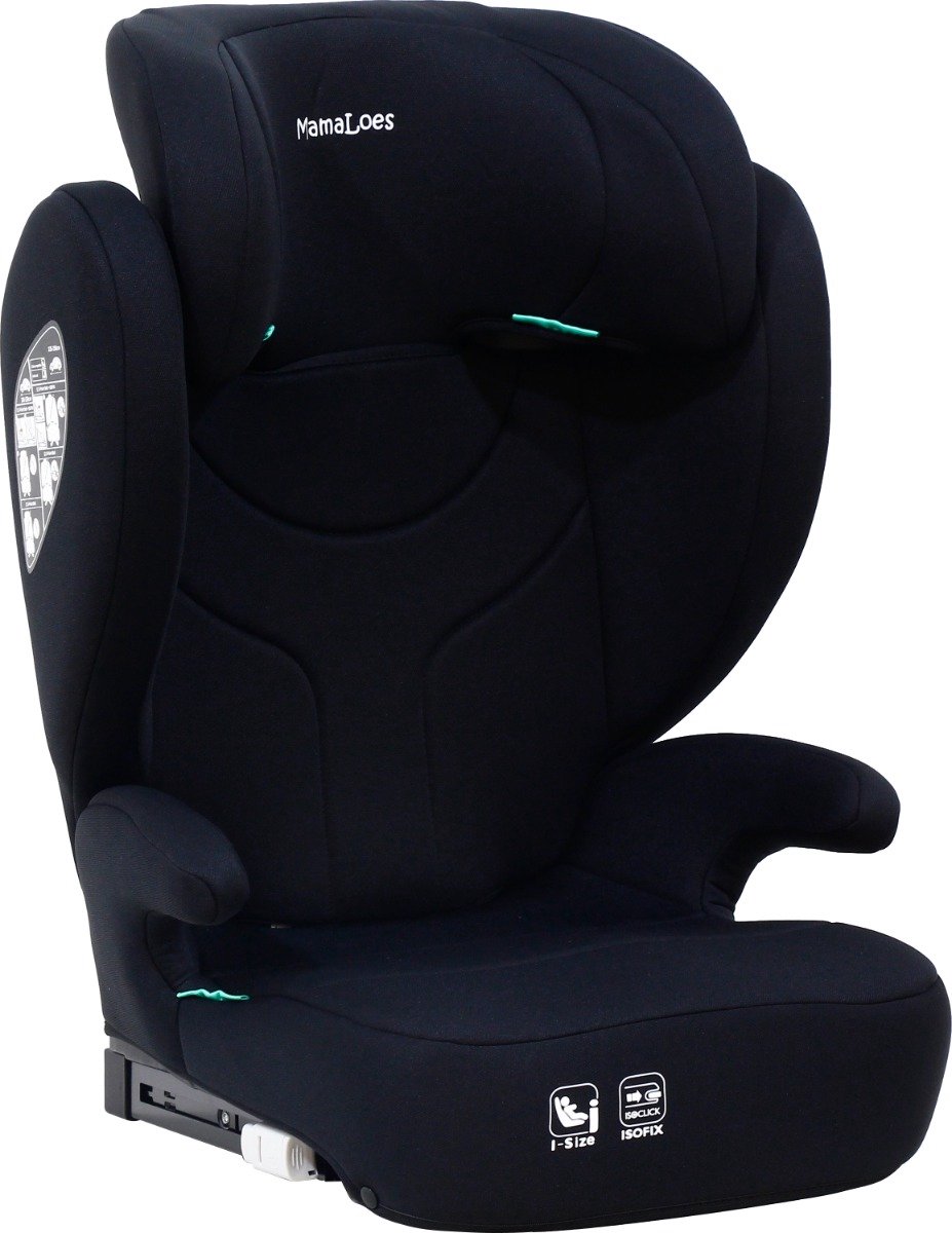 MamaLoes Rio Zwart Isofix 100-150 cm i-Size Autostoel thumbnail 3