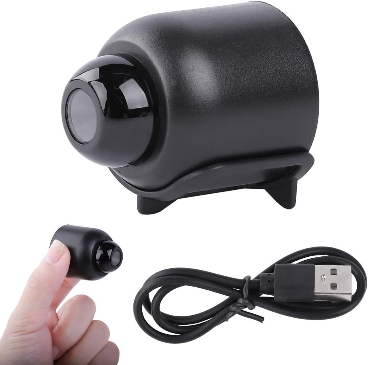 Draadloze Mini Camera met Nachtzicht voor Beveiliging, Live Overdracht naar Mobiele Telefoon, Magnetische Camera voor Auto, Thuis en Kantoor