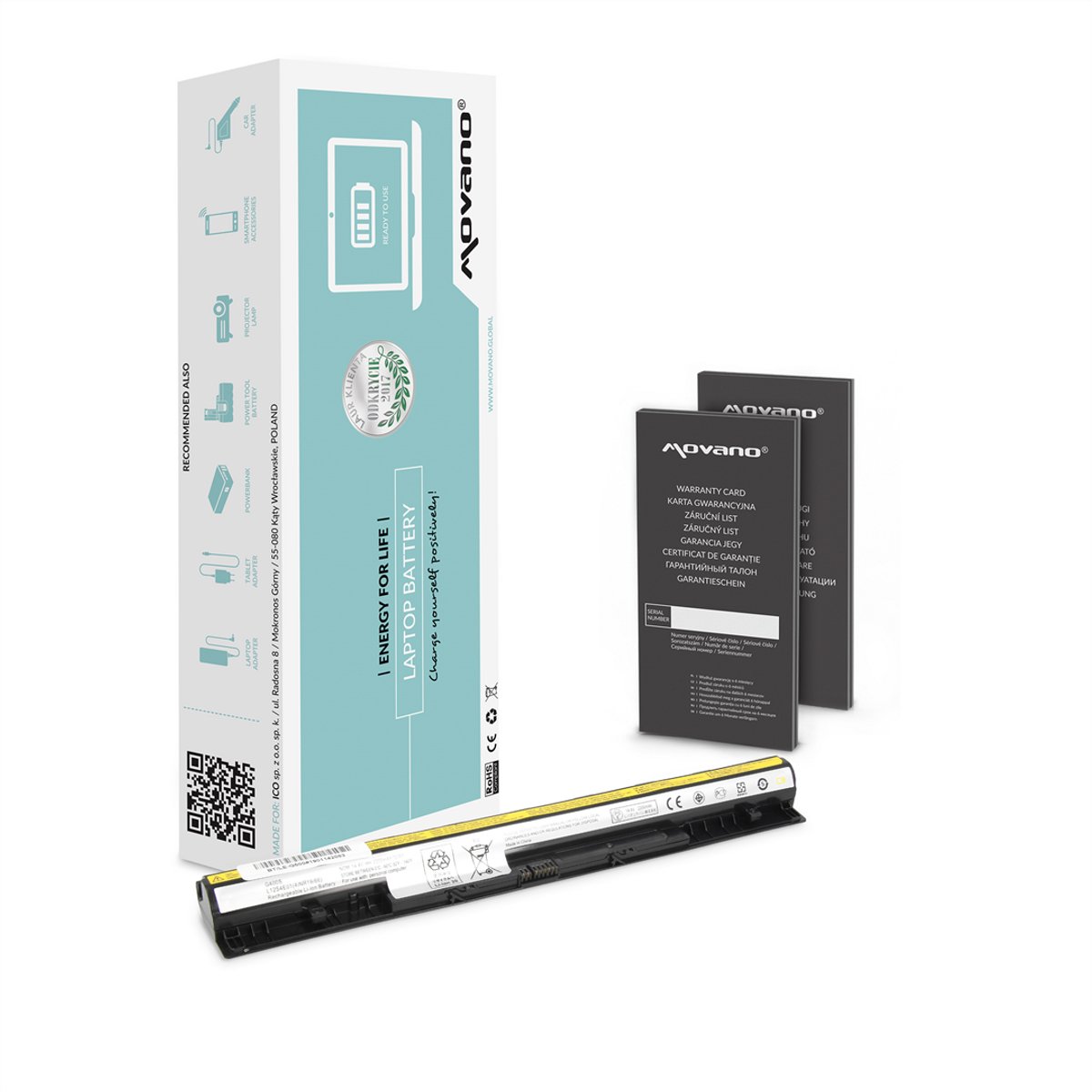 Movano G500s Serie - Laptopbatterij - Volledige Compatibiliteit - Lange Levensduur - Veiligheid