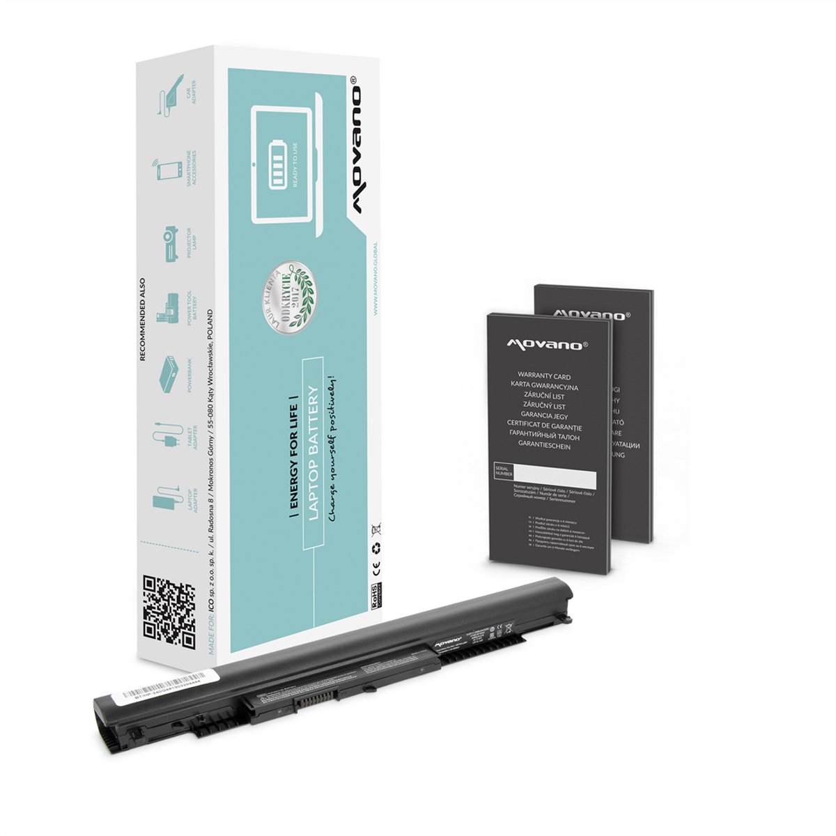 Movano - Serie HS - Laptop Accu - Li-Ion - Veiligheid en Efficiëntie