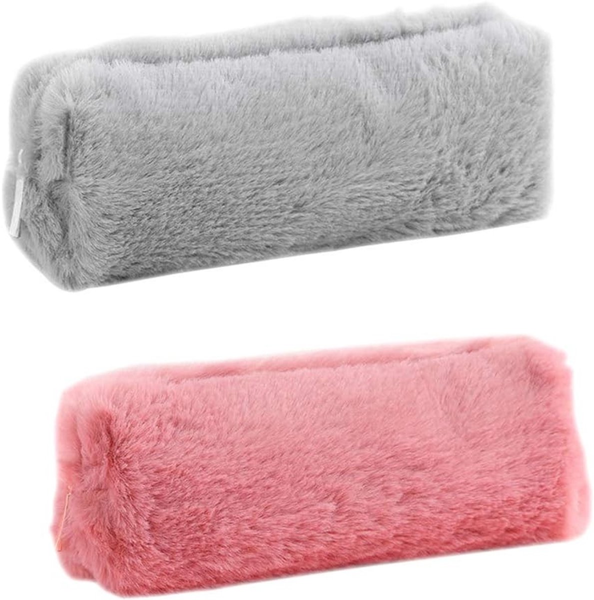 Schattige Pluche Pennenhouder in 5 Kleuren - Makeup Pouch, Cosmetica Tas en Potloodetui met Rits voor Meisjes