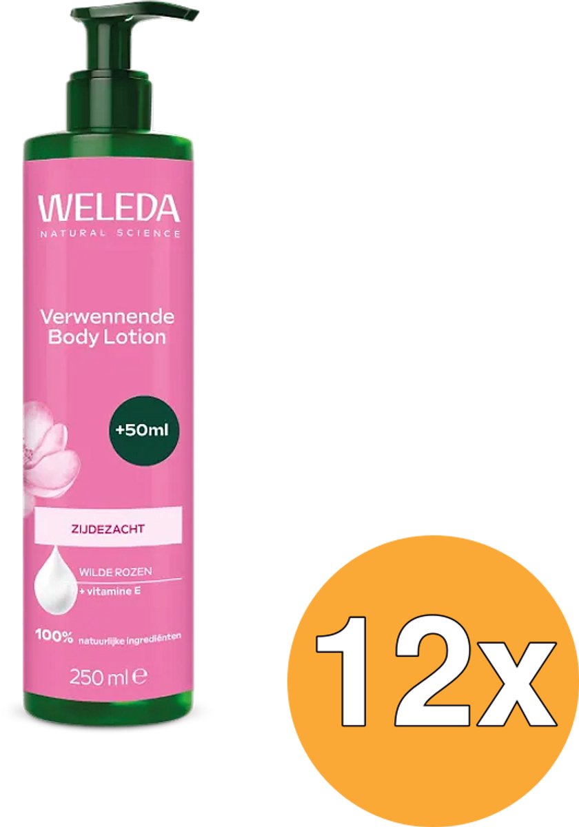 12x WELEDA Verwennende Body Lotion Wilde Rozen (250 ml)