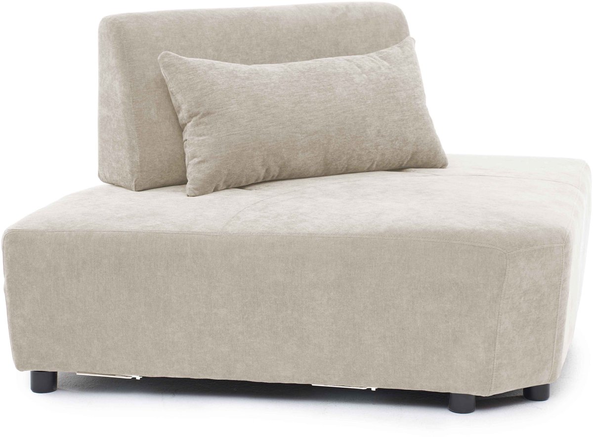 Oviala - Hoekbank modulair verstelbare rugleuning 170 cm ecru - Callisto