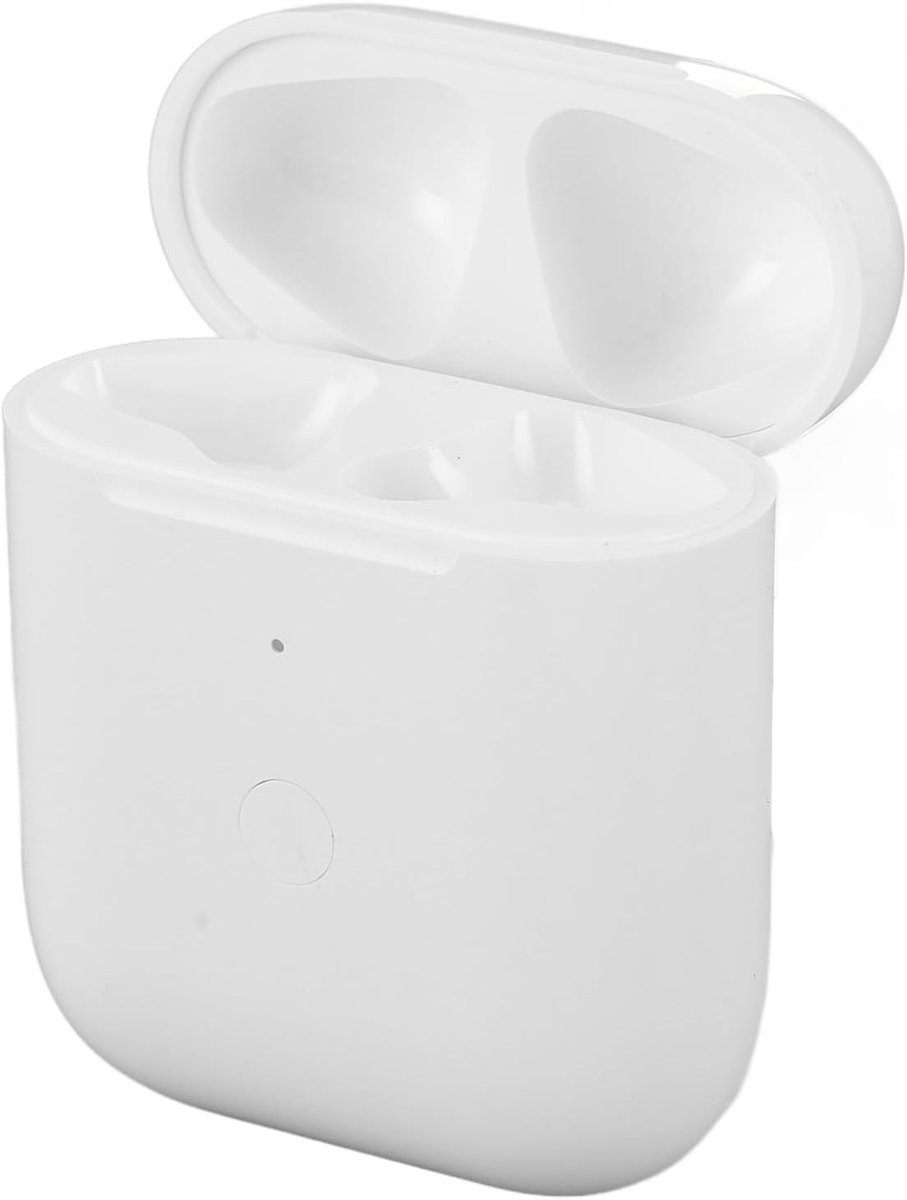 Oplaadcase voor iOS Earbuds 1e en 2e Generatie, met Bluetooth Koppeling en Vervangende Oplader, Ideaal voor Veilig Opbergen en Bescherming