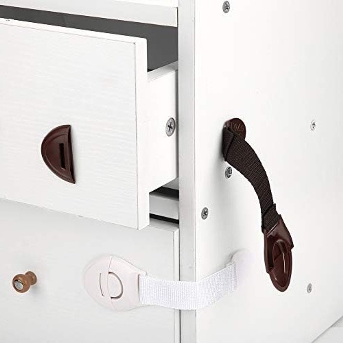 Veiligheidsloten voor Kinderen - 4 Stuks Zelfklevende Deursloten voor Kast, Koelkast en Lade - Kindveilige Oplossing voor Thuisgebruik