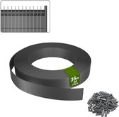 Vlechtband Hekwerk 35m – PVC Privacy Stroken voor Dubbelstaafmat – Zichtbescherming Tuin & Balkon – Inclusief Clips – Grijs