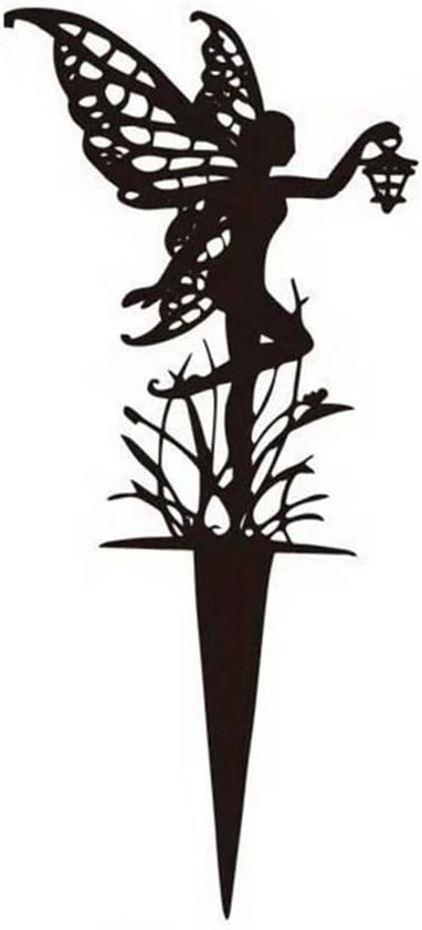 Decoratieve Plantsteunen voor Tuinplanten, Metalen Tuinpennen, Magische Fee Figuren voor Buiten, Rustieke Decoratie voor Terras en Balkon, Tuinaccessoires